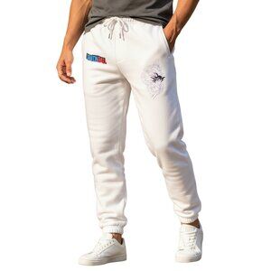 Dragon Ball Z Sweatpants Mens XL Cream Shenron Goku Anime Holiday Gift